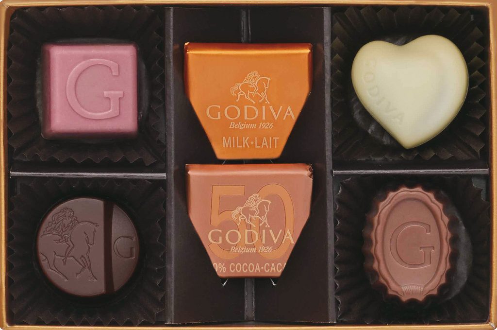 御祝.お返し,引出物,記念品は:ハート オブ ゴールド コレクション（6粒入） 208910