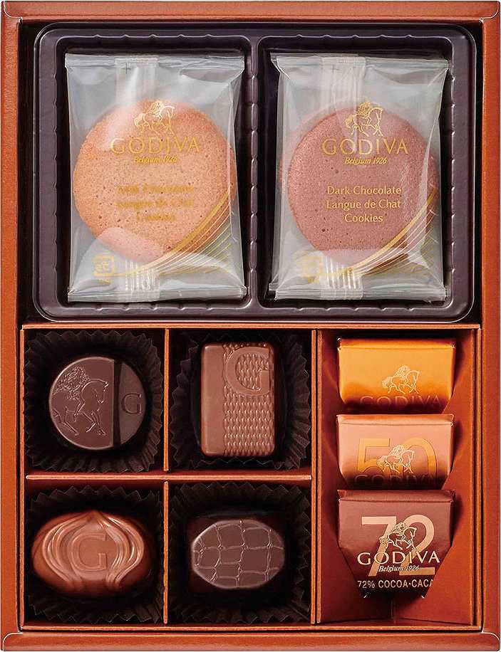 御祝.お返し,引出物,記念品は:チョコレート&クッキー アソートメント（チョコレート8粒入/クッキー4枚入） 208037