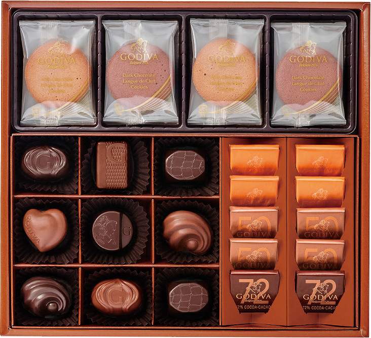 御祝.お返し,引出物,記念品は:チョコレート&クッキー アソートメント（チョコレート19粒入/クッキー8枚入） 208039