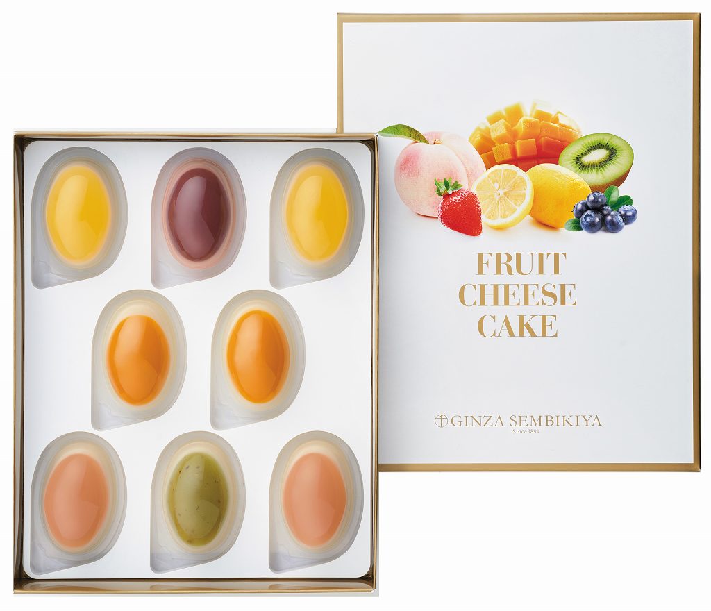 御祝.お返し,引出物,記念品は:銀座フルーツチーズケーキ8個 PGS-390