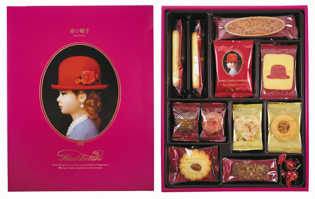 御祝.お返し,引出物,記念品は:赤い帽子ピンク 16194