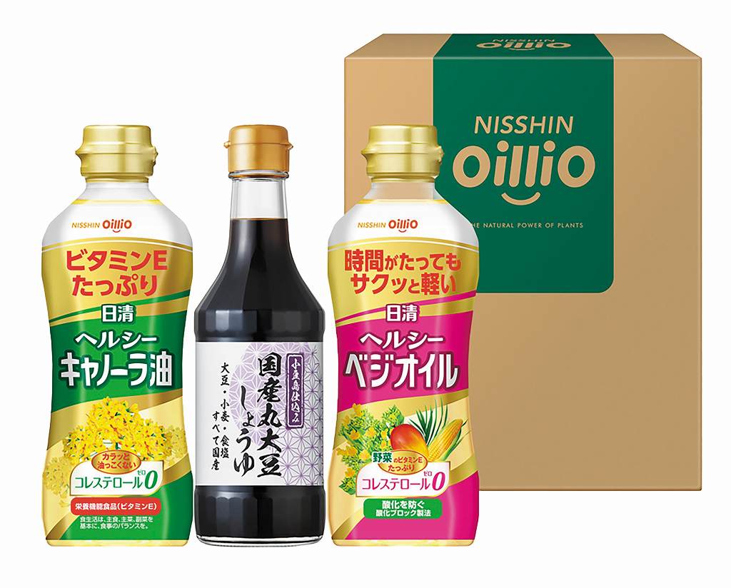 御祝.お返し,引出物,記念品は:日清ヘルシーオイル&国産丸大豆しょうゆギフト TOS-15A