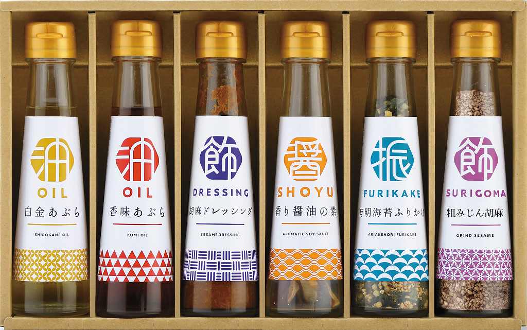 御祝.お返し,引出物,記念品は:オクルヤ　調味料詰合せ　食卓の彩り SC-6B