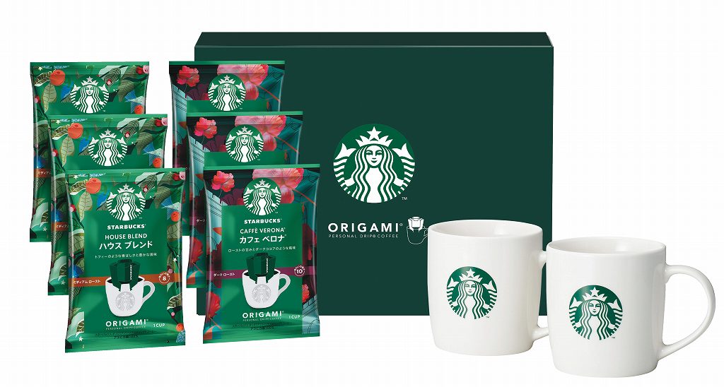 御祝.お返し,引出物,記念品は:スターバックス オリガミwithマグカップギフト SBC-30B