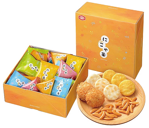 御祝.お返し,引出物,記念品は:亀田製菓　にこや菓SS にこや菓SS