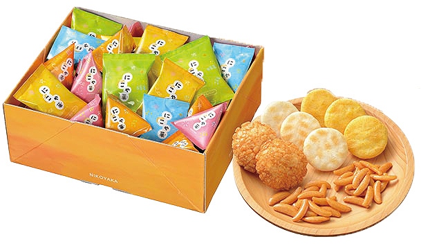 御祝.お返し,引出物,記念品は:亀田製菓　にこや菓S にこや菓S