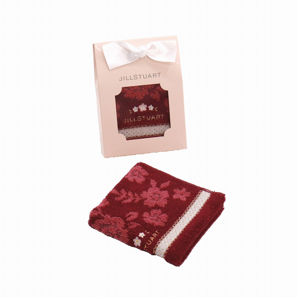 御祝.お返し,引出物,記念品は:ジルスチュアート ポンポネタオルハンカチ(レッド) 58-3229090