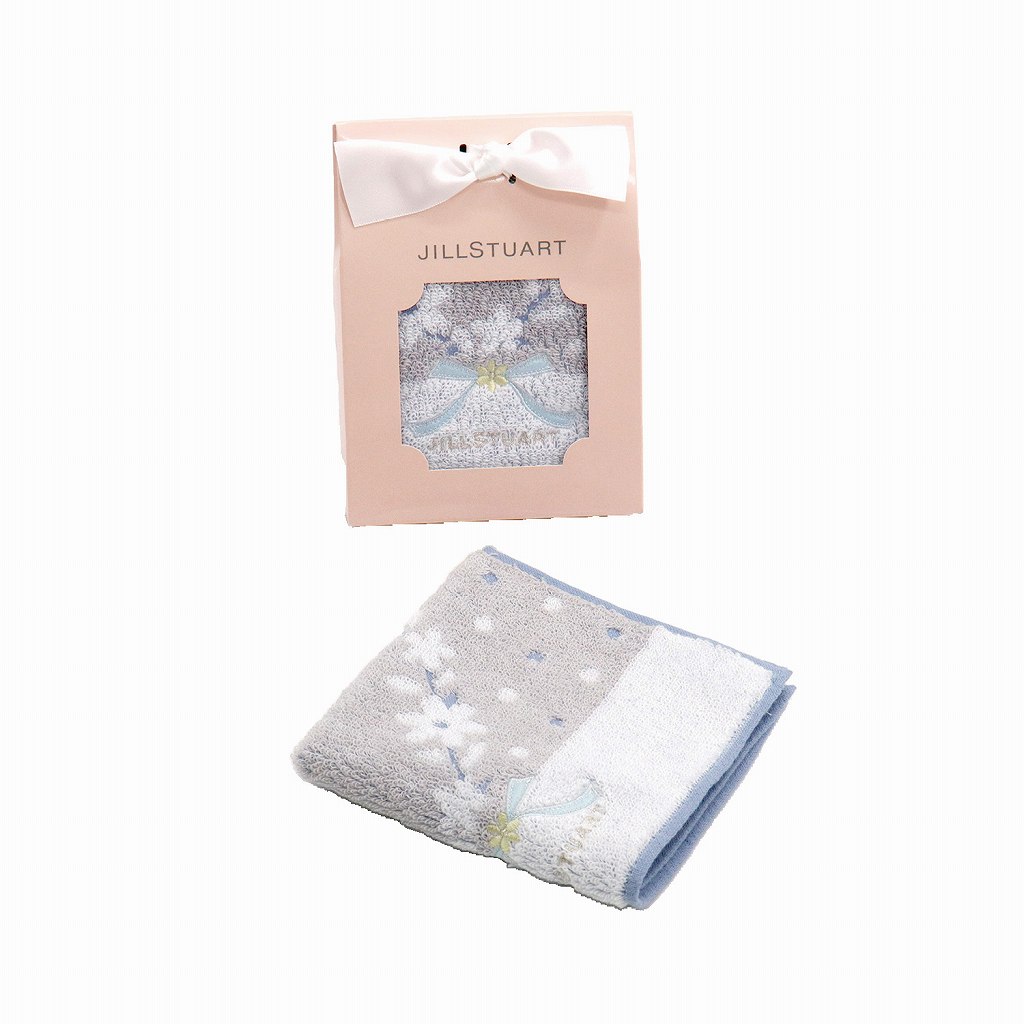 御祝.お返し,引出物,記念品は:ジルスチュアート クオーレタオルハンカチ(グレー) 58-3239090
