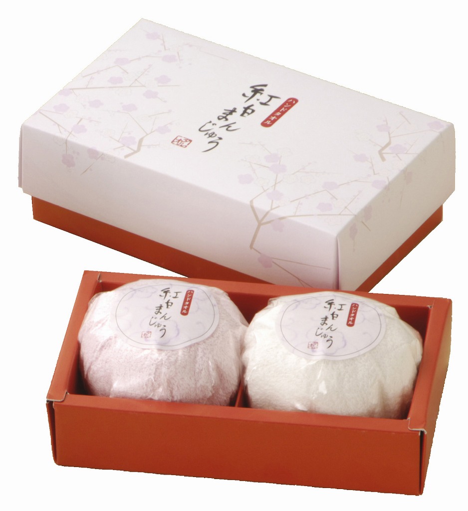 御祝.お返し,引出物,記念品は:紅白まんじゅうタオル2P TFG0702802