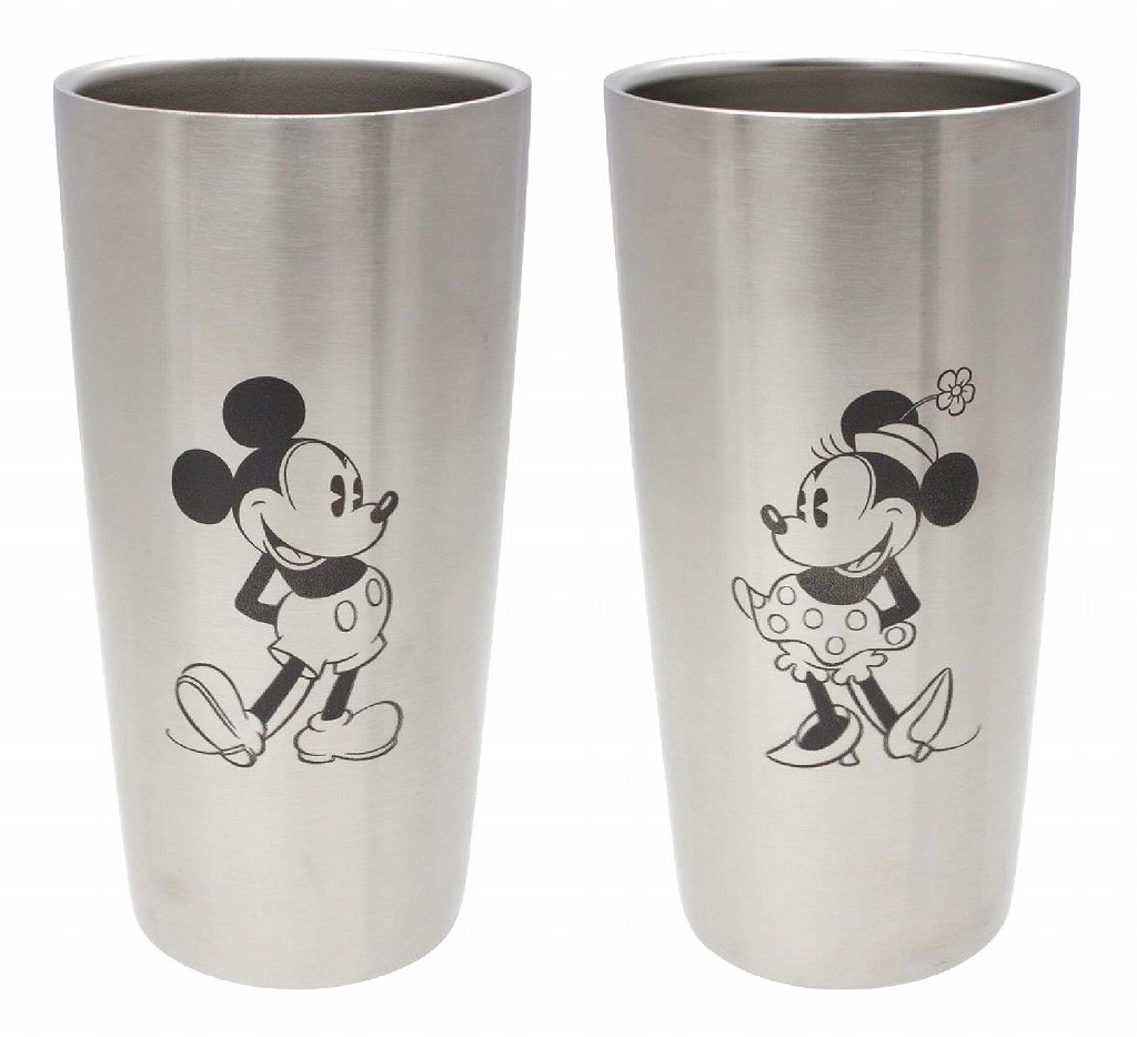 御祝.お返し,引出物,記念品は:Disney　ステンレス真空タンブラーセット　440ml　ミッキー＆ミニー 82670