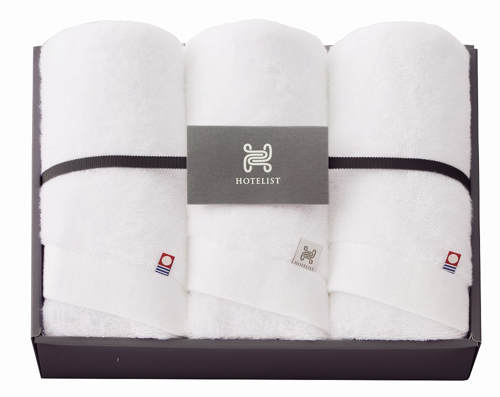 御祝.お返し,引出物,記念品は:今治　HOTELIST　フェイスタオル3P H-11655