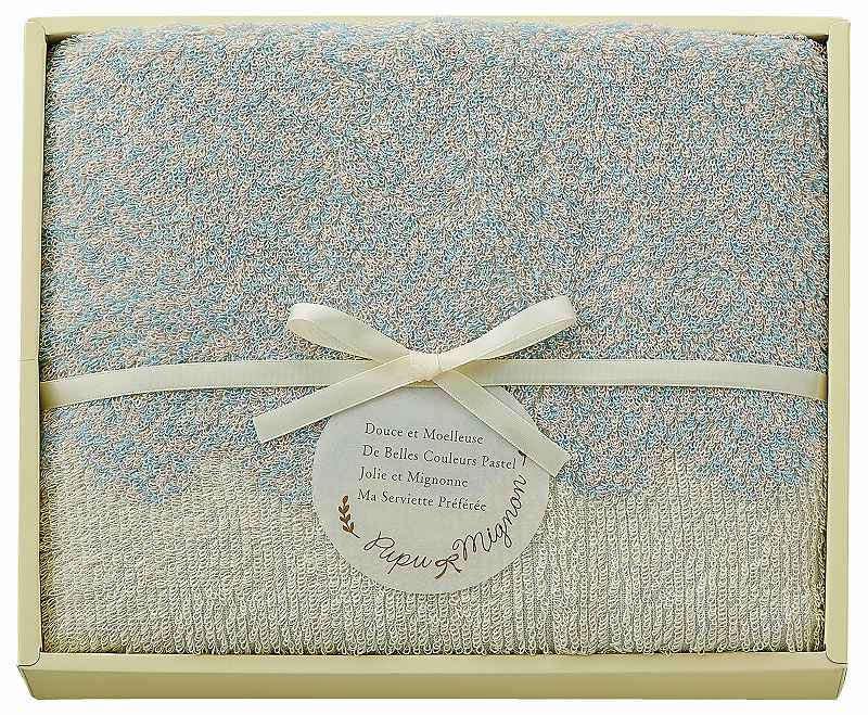 御祝.お返し,引出物,記念品は:ププ・ミニョン バスタオル（ブルー） PM4325-BL