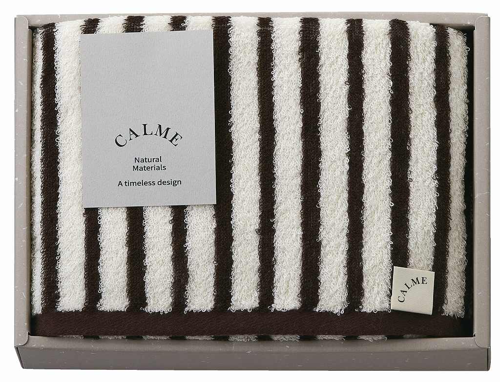 御祝.お返し,引出物,記念品は:CALME(カルム) フェイスタオル（ブラウン） CM2515-BR