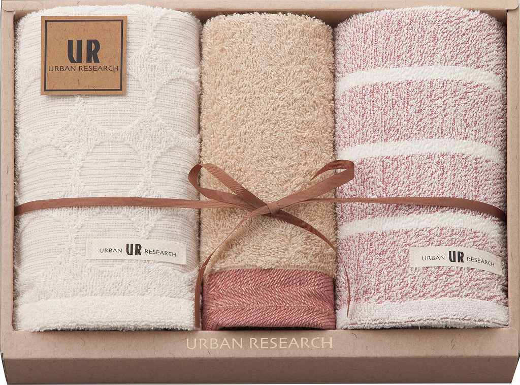 御祝.お返し,引出物,記念品は:URBAN RESEARCH(アーバンリサーチ)　タオルセット（レッド） UR2325-RD