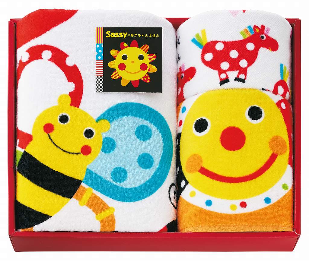 御祝.お返し,引出物,記念品は:sassy　タオルセット SE-8291