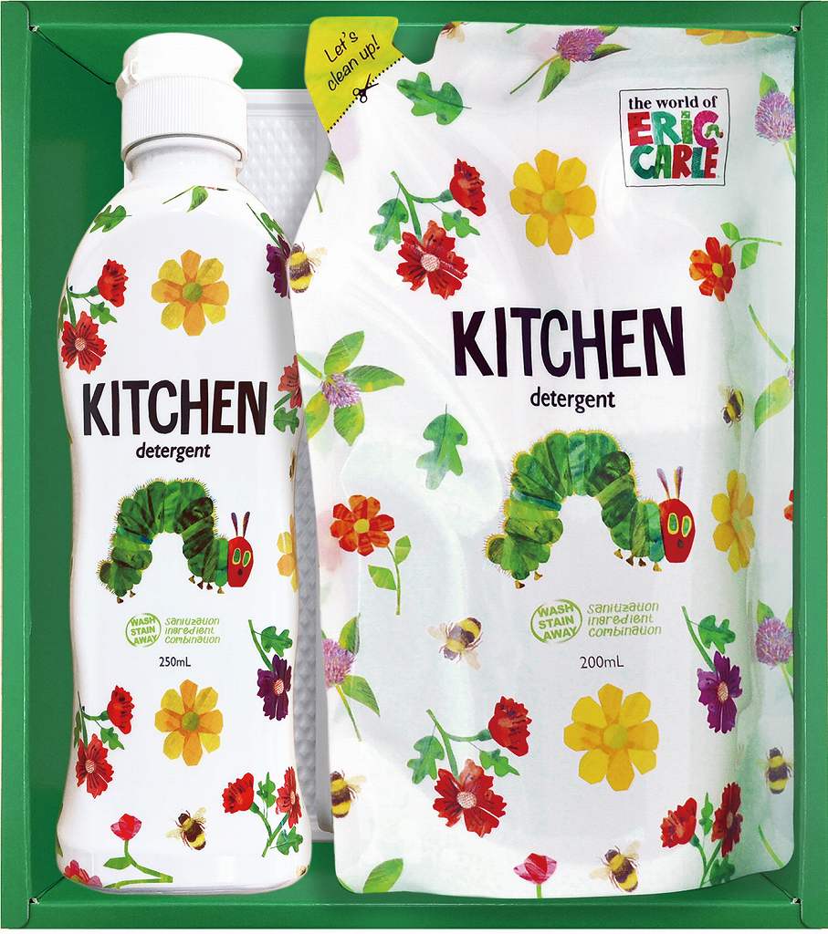 御祝.お返し,引出物,記念品は:はらぺこあおむし キッチン洗剤セット H-08AZ