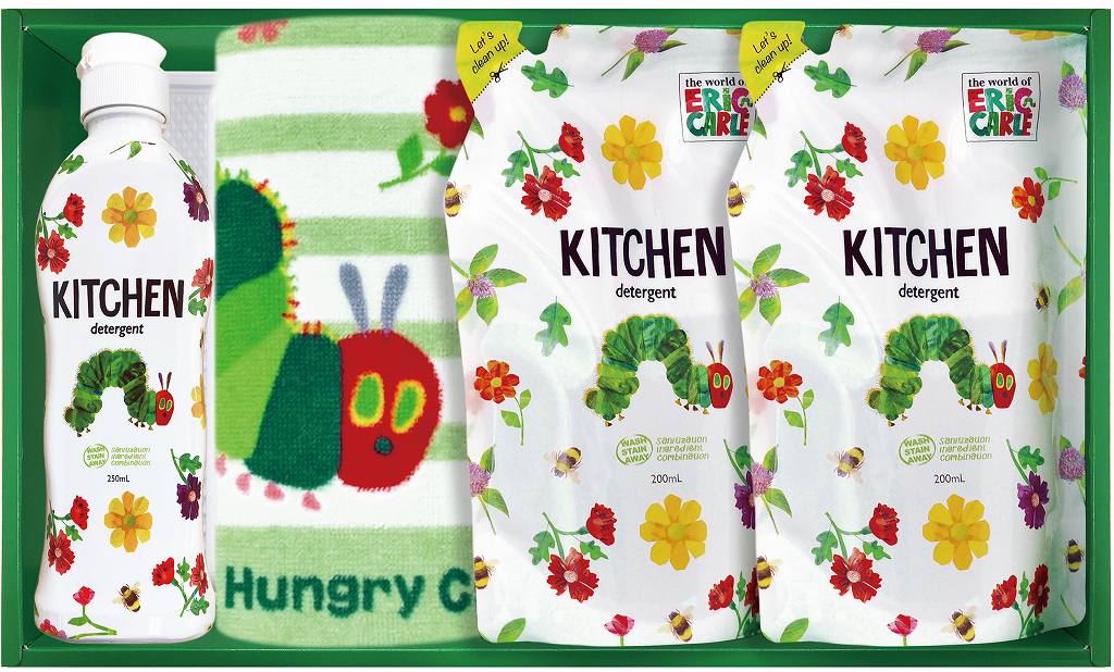 御祝.お返し,引出物,記念品は:はらぺこあおむし キッチン洗剤セット H-15AZ