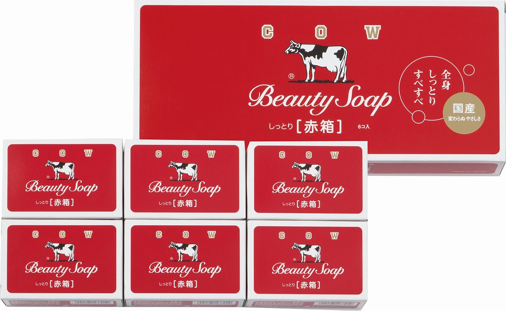 御祝.お返し,引出物,記念品は:牛乳石鹸 カウブランド赤箱6個入