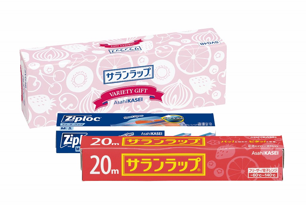 御祝.お返し,引出物,記念品は:SVG４B　サランラップバラエティギフト SVG4B