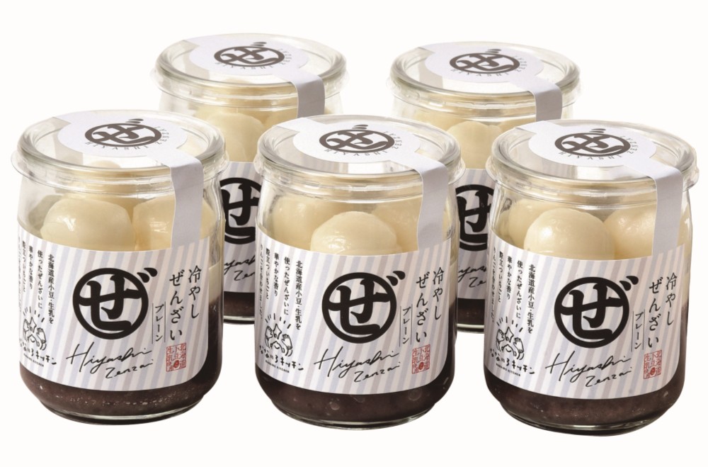 御祝.お返し,引出物,記念品は:北海道直送特別企画 末廣軒×なないろキッチン 北海道冷やしぜんざい5本セット