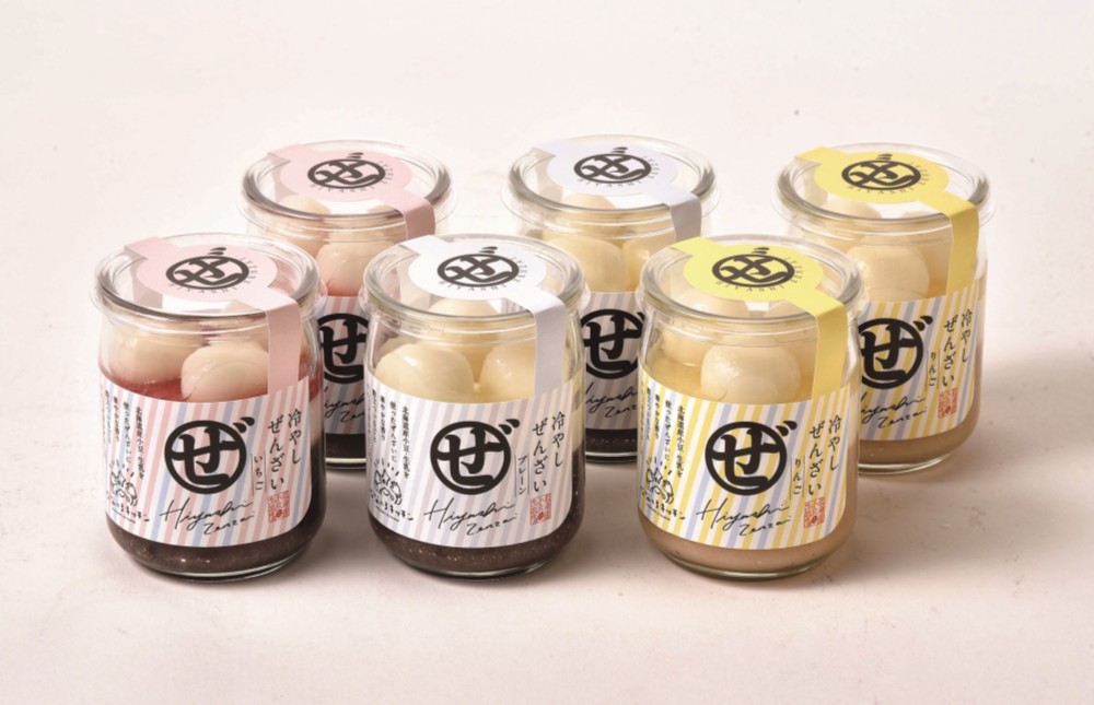 御祝.お返し,引出物,記念品は:北海道直送特別企画 末廣軒×なないろキッチン 北海道冷やしぜんざい3種6本セット