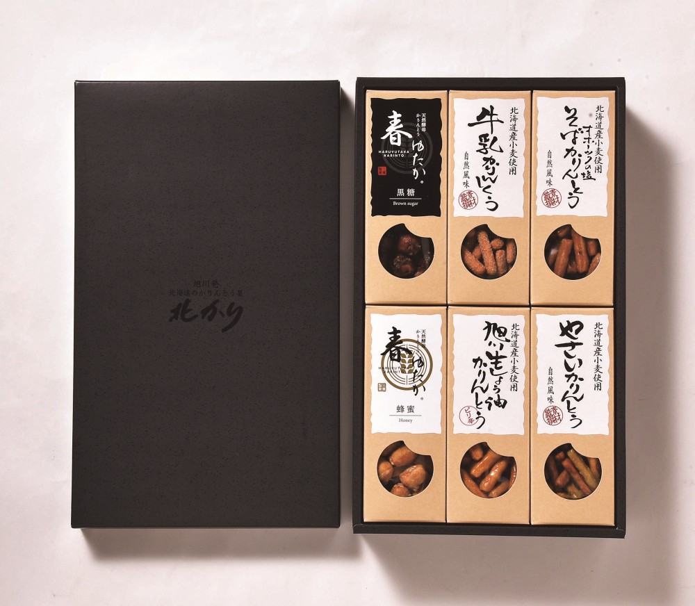 御祝.お返し,引出物,記念品は:北海道直送特別企画 三葉製菓 北海道かりんとう6点セットN