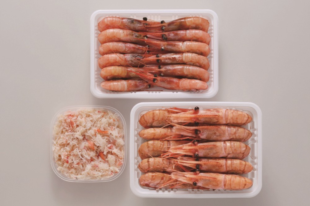 御祝.お返し,引出物,記念品は:北海道直送特別企画 カネコメ田中水産 ぼたんえび・甘えび・おおずわいがにほぐし身セット