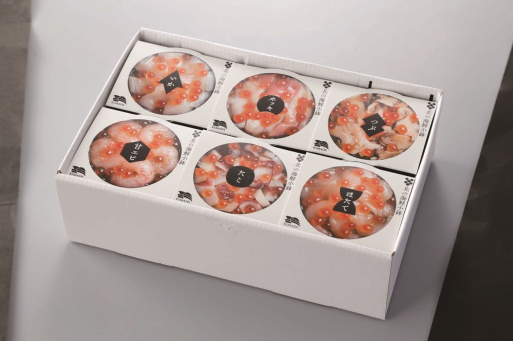 御祝.お返し,引出物,記念品は:北海道直送特別企画 くまだ 北の海鮮小鉢(6食セット)