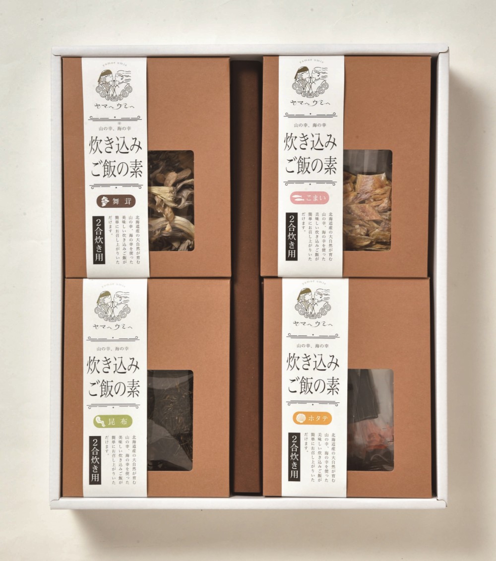 御祝.お返し,引出物,記念品は:北海道直送特別企画 ヤマヘウミヘ 北海道炊き込みご飯ギフトセット YU-K1(TK)