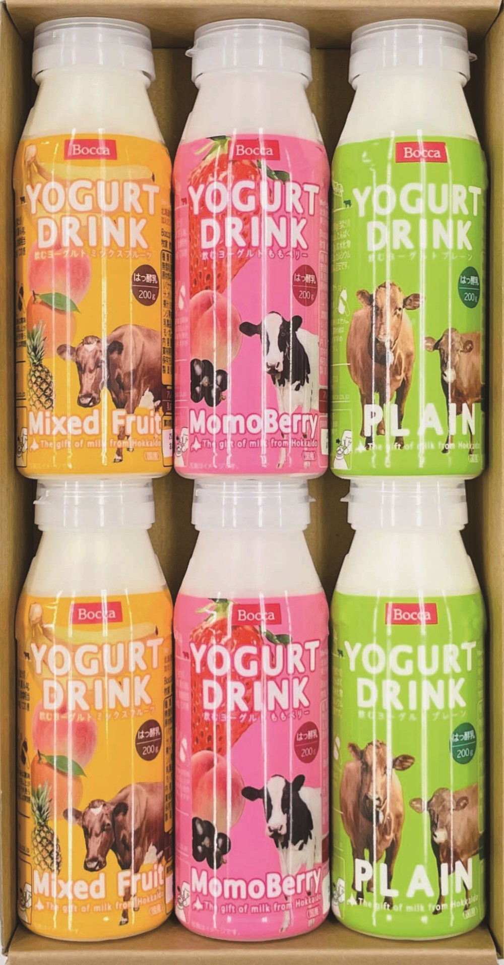 御祝.お返し,引出物,記念品は:北海道直送特別企画 牧家 ３種の飲むヨーグルト６本セット