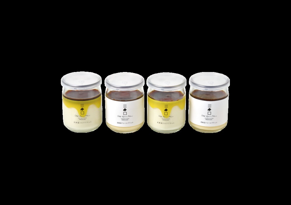 御祝.お返し,引出物,記念品は:北海道直送特別企画  三國推奨　北海道クレームブリュレ2種4本セット MCM-4