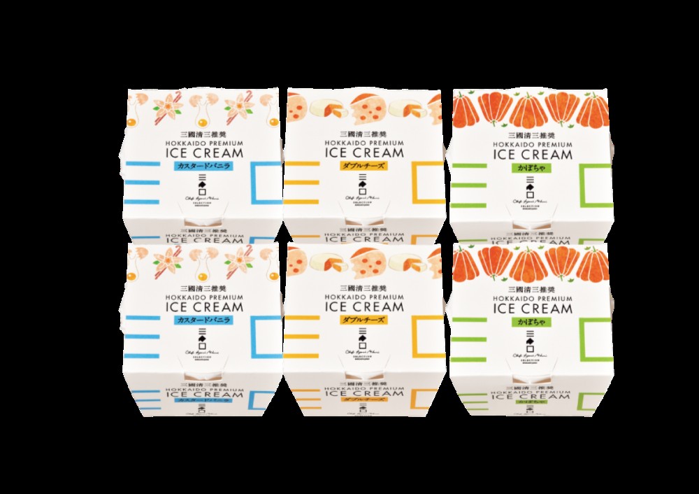 御祝.お返し,引出物,記念品は:北海道直送特別企画  三國推奨　北海道プレミアムアイス３種セット(６個) MNA-R