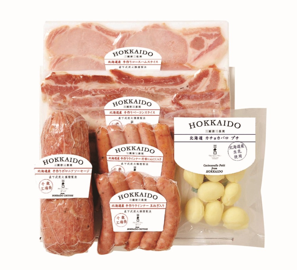 御祝.お返し,引出物,記念品は:北海道直送特別企画  三國推奨　北海道手作りハムギフト MN-D
