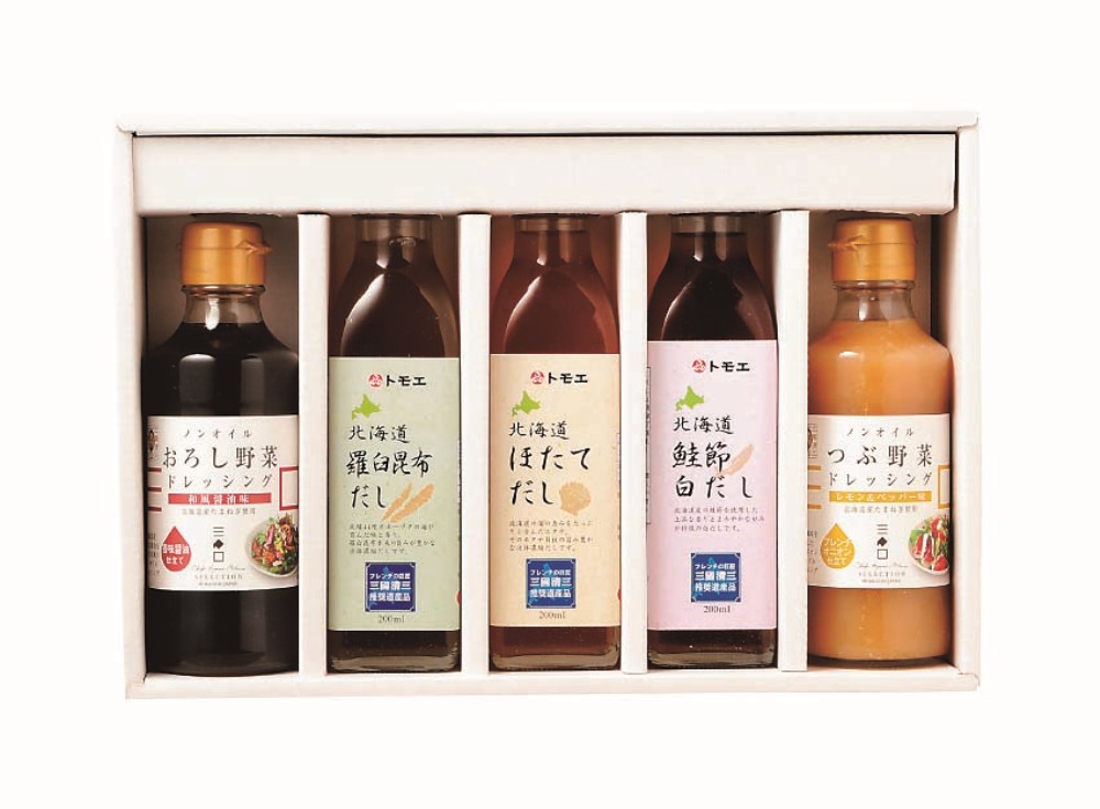 御祝.お返し,引出物,記念品は:北海道直送特別企画  三國推奨　北海道だし＆ドレッシングセット MFB