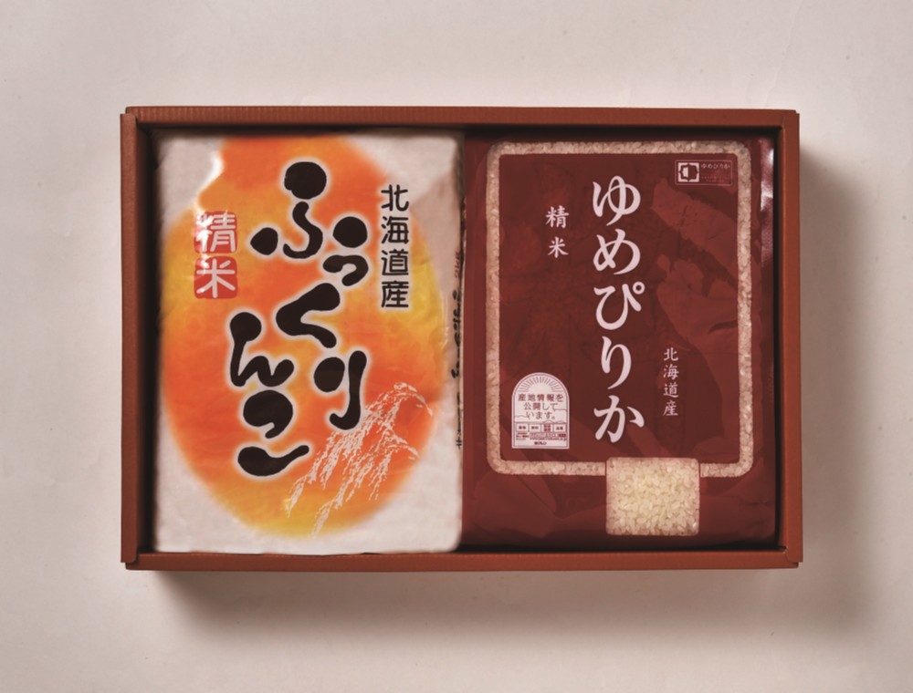 御祝.お返し,引出物,記念品は:北海道直送特別企画 味彩 北海道米ギフト（各２ｋｇ） OH-A