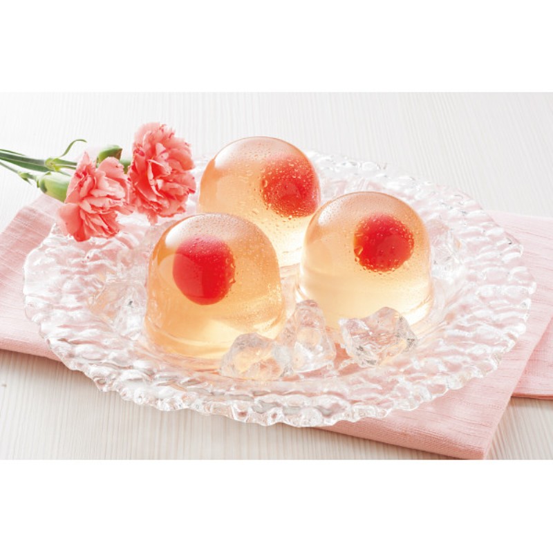 御祝.お返し,引出物,記念品は:【母の日専用】山形県産さくらんぼのゼリーとマーガレット鉢植え５号のセット商品のお届け期間：5.6(水)～5.10(日)。5月6日以降のご注文は「遅れてごめんね」対応となります。