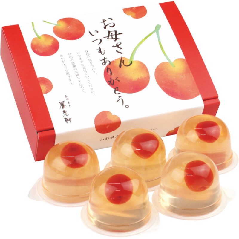 御祝.お返し,引出物,記念品は:【母の日専用】山形県産さくらんぼのゼリーとマーガレット鉢植え５号のセット商品のお届け期間：5.6(水)～5.10(日)。5月6日以降のご注文は「遅れてごめんね」対応となります。