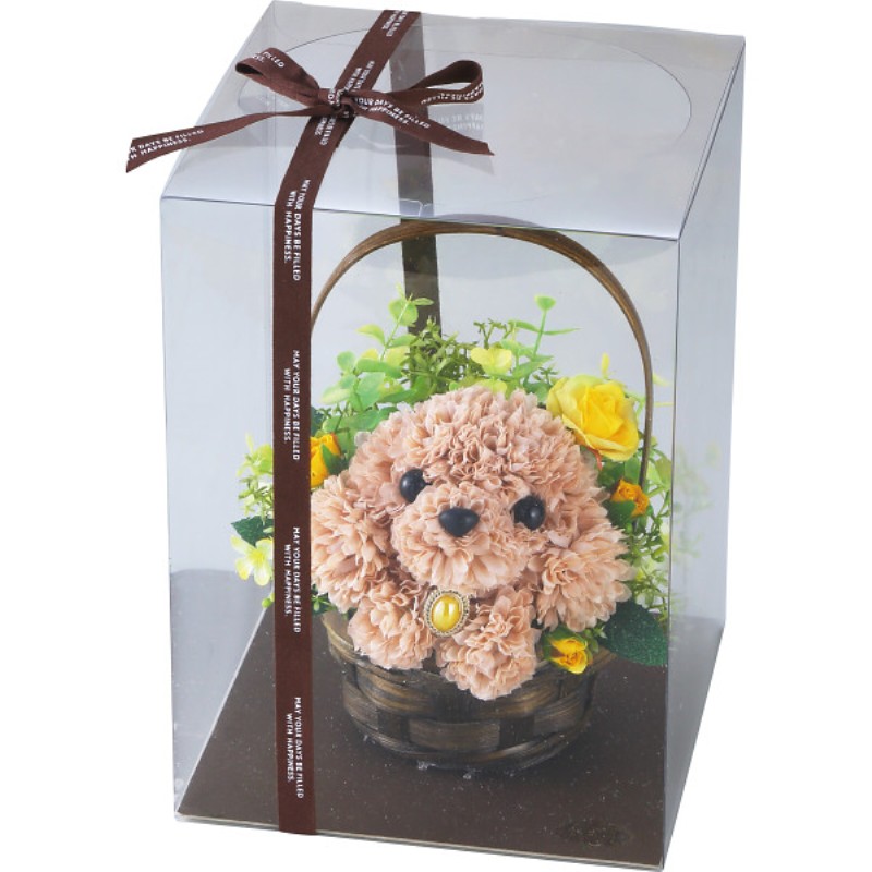 御祝.お返し,引出物,記念品は:【母の日専用】フラワーパピー トイプードル商品のお届け期間：5.6(水)～5.10(日)。5月6日以降のご注文は「遅れてごめんね」対応となります。