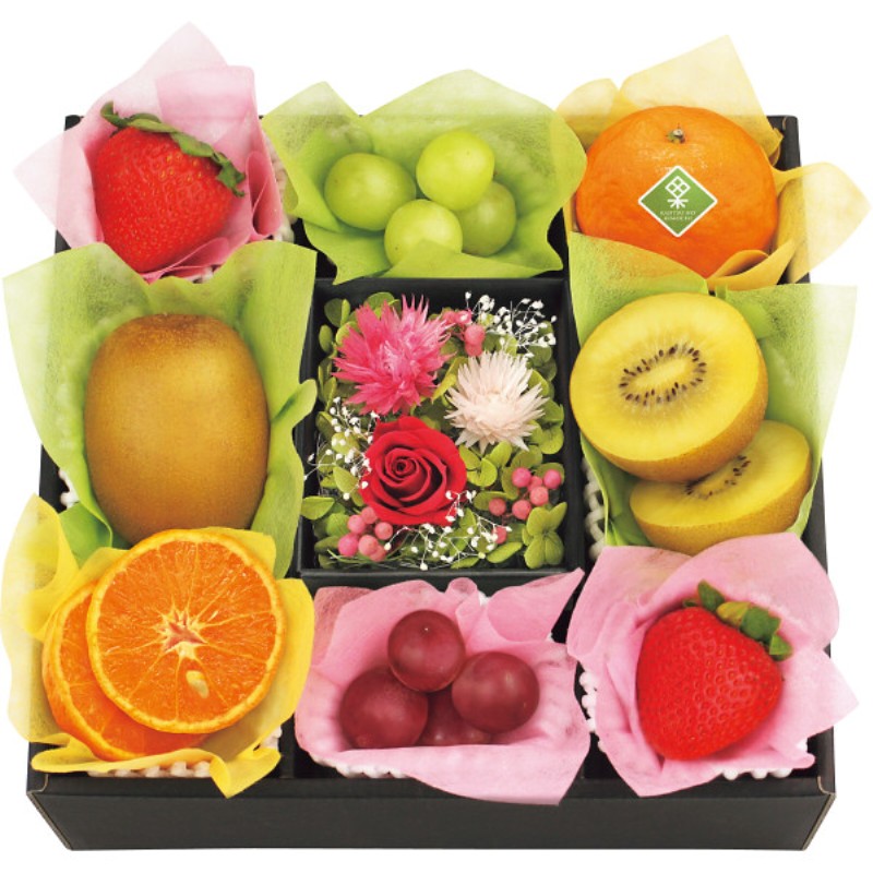 御祝.お返し,引出物,記念品は:【母の日専用】果実のキモチ　フルーツ宝石箱商品のお届け期間：5.6(水)～5.10(日)。5月6日以降のご注文は「遅れてごめんね」対応となります。