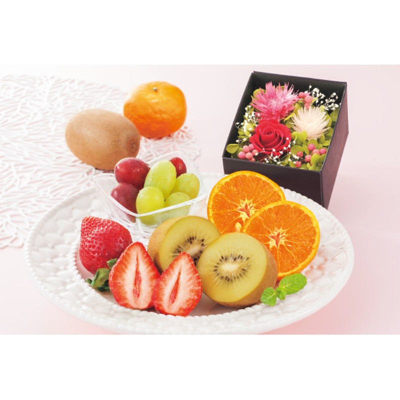 御祝.お返し,引出物,記念品は:【母の日専用】果実のキモチ　フルーツ宝石箱商品のお届け期間：5.6(水)～5.10(日)。5月6日以降のご注文は「遅れてごめんね」対応となります。