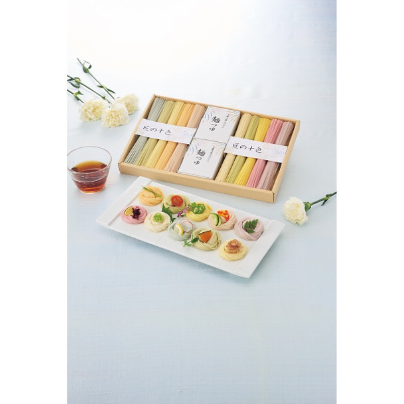 御祝.お返し,引出物,記念品は:【母の日専用】三輪素麺　匠の十色商品のお届け期間：5.6(水)～5.10(日)。5月6日以降のご注文は「遅れてごめんね」対応となります。