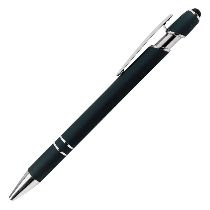 メタルラバータッチペン ブラック P3305 ノベルティ,販促品,記念品などのご用途にも好適