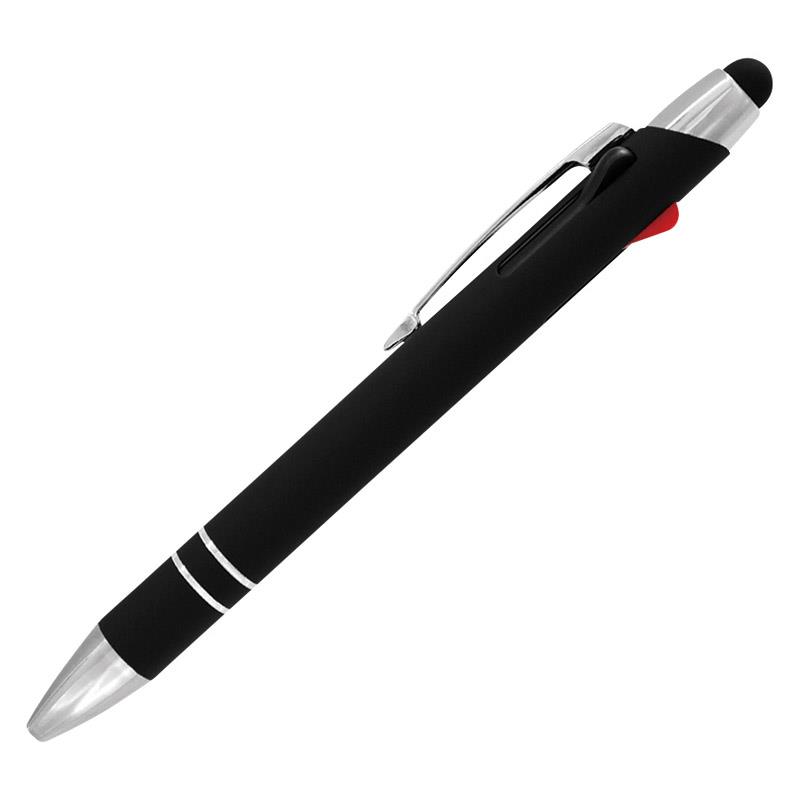 メタルラバー3色タッチボールペン P3406 ノベルティ,販促品,記念品などのご用途にも好適