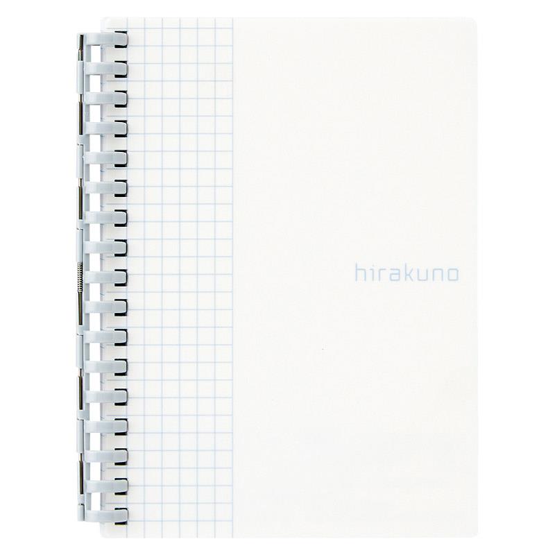 LIHIT LAB. hirakuno ツイストノート（A6） ホワイト N1671-0 ノベルティ,販促品,記念品などのご用途にも好適