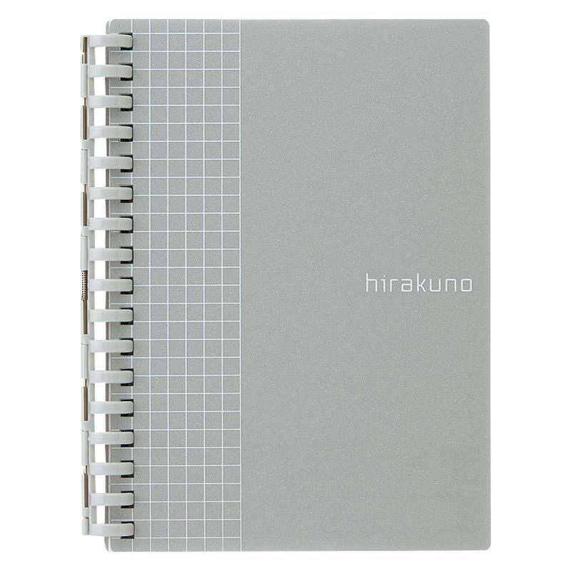 LIHIT LAB. hirakuno ツイストノート（A6） シルバー N1671-26 ノベルティ,販促品,記念品などのご用途にも好適