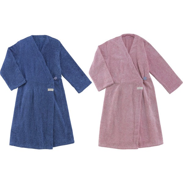 御祝.お返し,引出物,記念品は:ココチエナ　ココローブペアセット２枚組 ネイビー／ピンク CE18001SY NB/P