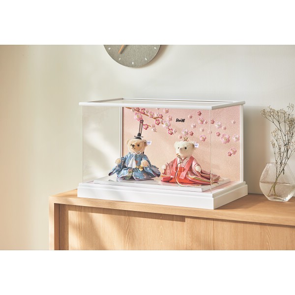 御祝.お返し,引出物,記念品は:シュタイフ　ひな人形「桜うさぎ」 679230-1