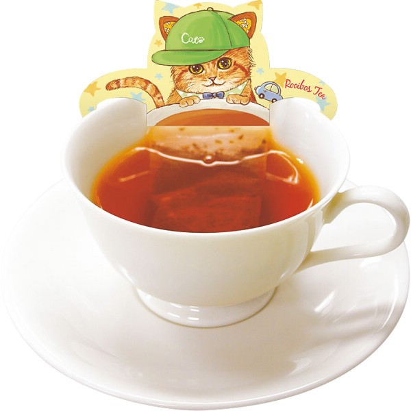 御祝.お返し,引出物,記念品は:フックティー　ベビーキャットカフェ（ルイボスティー） 52008