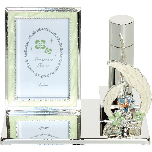 御祝.お返し,引出物,記念品は:お骨入れ付オーナメントフレーム　 クローバー 060175-PMA00105