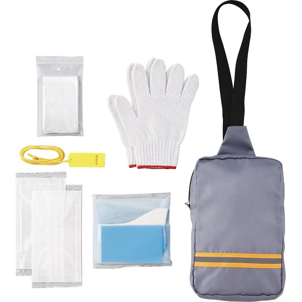 御祝.お返し,引出物,記念品は:防災士監修　緊急防災バッグ７点セット